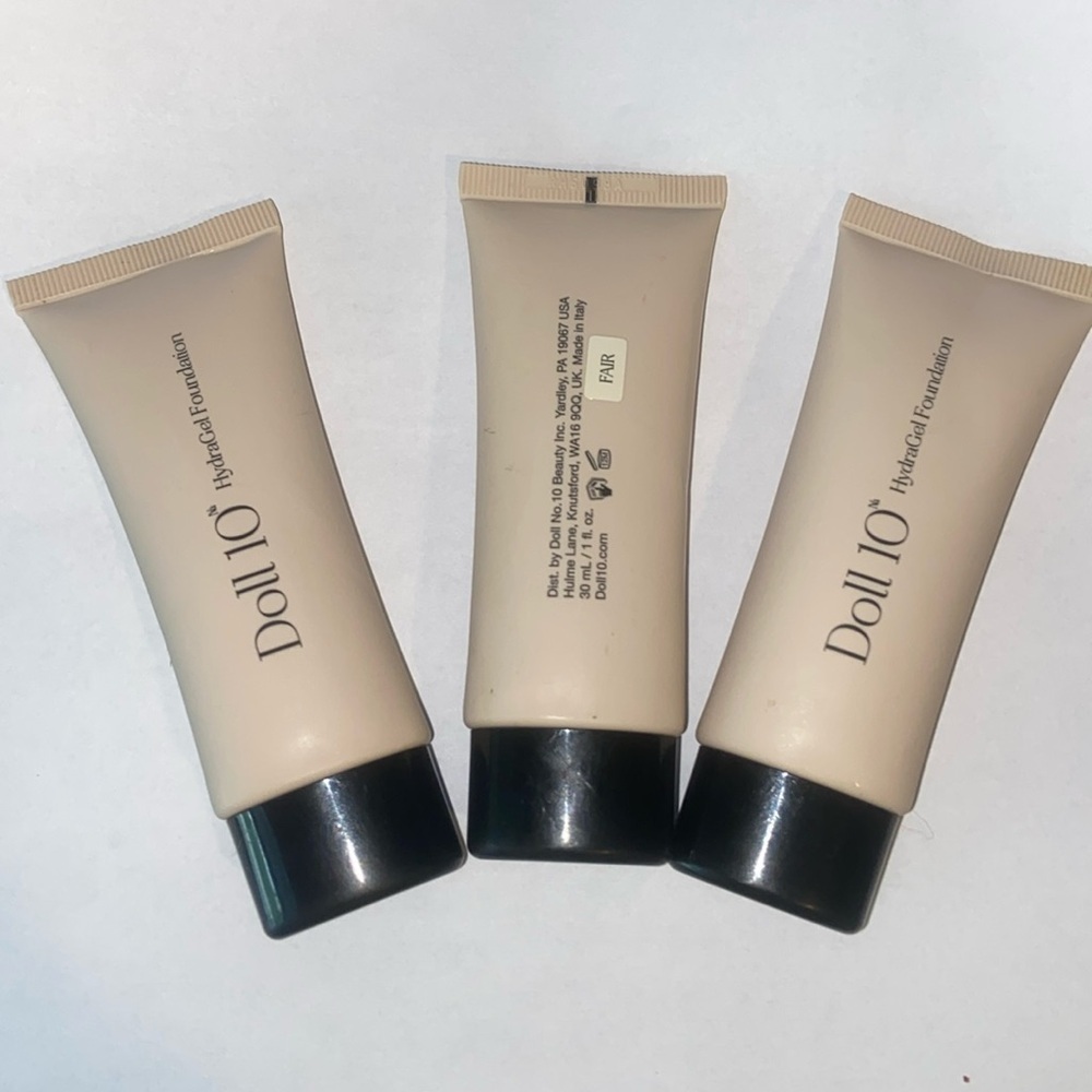 Doll 10 Hydrogel Foundation in Fair Bundle Lot of Three New and Sealed
